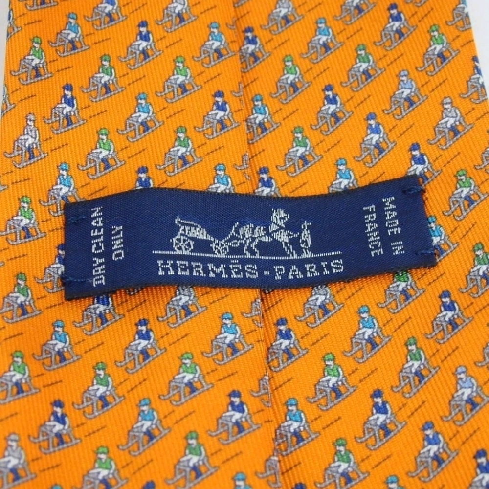 Hermès silk tie - Picture 7 of 8